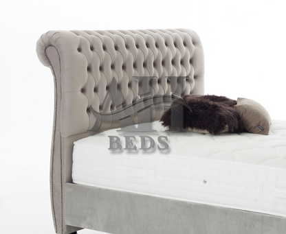 Kareli Sleigh Bed Luxury Bed